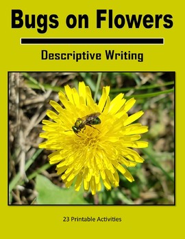 Preview of Descriptive Writing - Bugs on Flowers