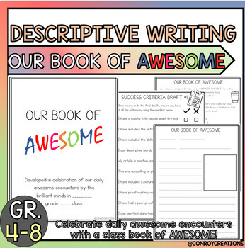 Preview of Descriptive Writing | Class Book of Awesome