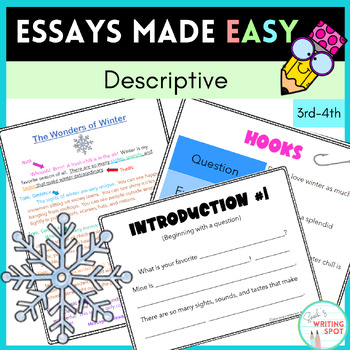 Preview of Descriptive Writing Example and Unit | Essays Made Easy