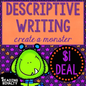 Preview of Descriptive Writing - Create a Monster: $1 Deal