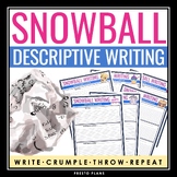 Descriptive Writing Activity - Snowball Writing Collaborat