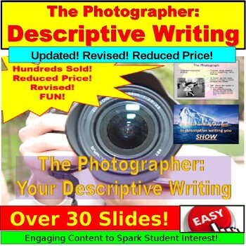 Preview of The Photographer:  Descriptive Writing PowerPoint, Google Slides