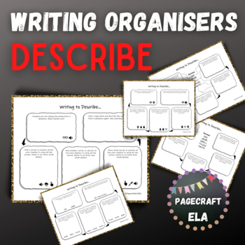 Preview of Descriptive Writing Graphic Organizer for Differentiated Step By Step Planning
