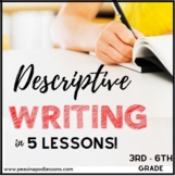 Descriptive Writing Graphic Organizers & Rubric ✏️ Descrip