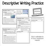 Descriptive Writing Practice DIGITAL + EDITABLE  