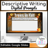 Descriptive Writing Prompts in Google Slides | Editable | No Prep