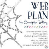 Descriptive Writing: Sensory Web Planning Packet