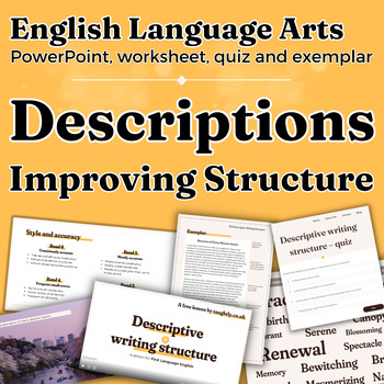 Preview of Descriptive Writing Structure - A Five-Paragraph Structure to Support Students!