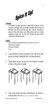 descriptive writing activities examples 3rd 4th 5th 6th grade