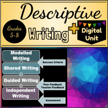 Preview of Descriptive Writing Unit + DIGITAL UNIT