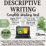 Descriptive Writing Unit | Digital AND Print | Lessons, Worksheets, Activities