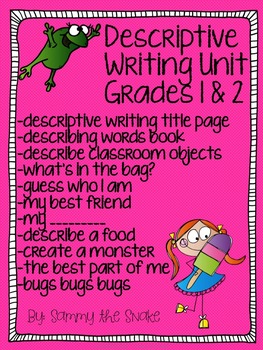 Preview of Descriptive Writing Unit Grade 1 & 2