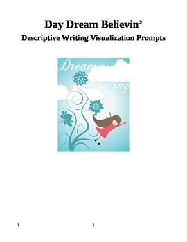 Preview of Descriptive Writing Prompts, Visualizations: Easy Step-By-Step Instructions