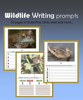 Preview of Descriptive Writing - Wildlife Writing Prompts