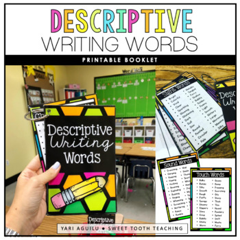 Preview of Descriptive Writing Words Mini Anchor Charts | Reference Tool 