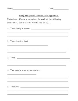 descriptive writing worksheets high school pdf