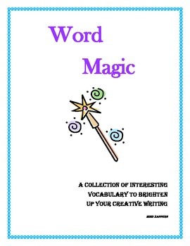 Preview of Descriptive Vocabulary for the Creative Writing Process