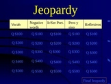 Descubre 1 Chapter 7 Reflexive Verb Review Jeopardy