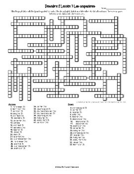 Crucigrama Solve This Crossword Puzzle Leccion 5 Answer Key