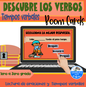 Preview of Tiempos verbales | Verbs Boom Card