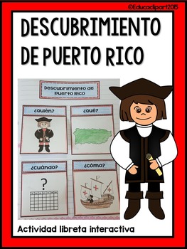 Preview of Descubrimiento de Puerto Rico- libreta interactiva