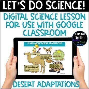 Preview of Desert Adaptations Google Slides Interactive Science Lesson