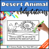 Desert Animal Adaptations Science Reader Print and Digital