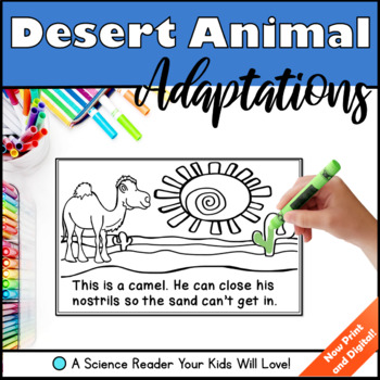 Preview of Desert Animal Adaptations Science Reader Print and Digital