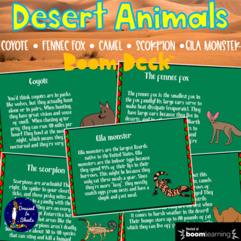 Preview of Desert Animal Facts and Quiz