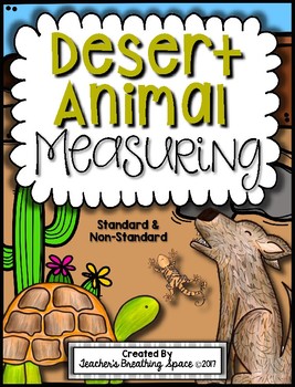 Preview of Desert Animal Measuring Book and Measurement Math Center