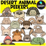 Desert Animal Peekers Clip Art Set {Educlips Clipart}