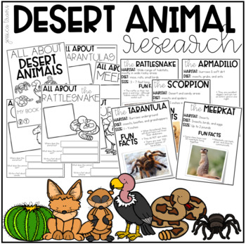 Preview of Desert Animal Research (K-1)