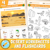 Desert Animals Activities Worksheets | Desert Vocabulary