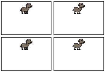 Preview of Desert Animals Classroom Labels, Name Tags, Stickers for Interactive Notebook