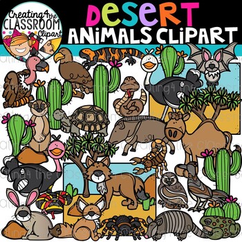 Preview of Desert Animals Clipart {Desert Clipart}