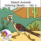 Desert Animals Coloring Pages - Vol. 1 - Sonoran Desert - 