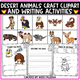 Desert Animals Craft and Writing Activities
