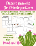 Desert Animals- Graphic Organizers- Color and Black and Wh