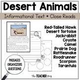 Desert Animals Informational Text Close Reading
