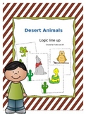 Desert Animals Logic Line Up - No Prep  Common Core Aligned