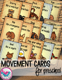 Desert Animals Movement Cards for Preschool and Brain Brea