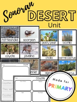 Desert Animals/Plants Unit by Made for Primary | TPT