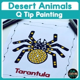 Desert Animals Q-Tip Painting | Animals Fine Motor Skill Activity
