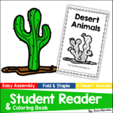 Desert Animals Reader & Coloring Book