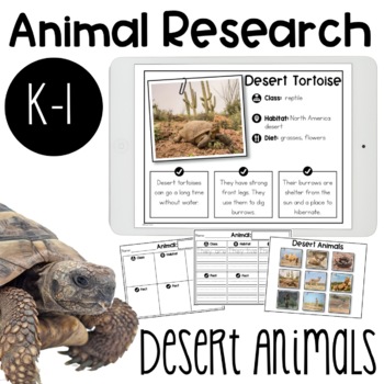 Preview of Desert Animals Research Report | Digital option included