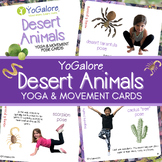 Desert Animal Theme for Preschool: Yoga & Movement Pose Cards