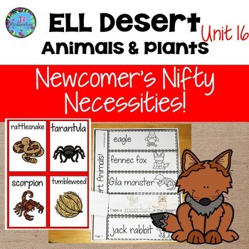 Preview of Desert Animals - ESL Science Vocabulary for Beginners with Lesson Plans