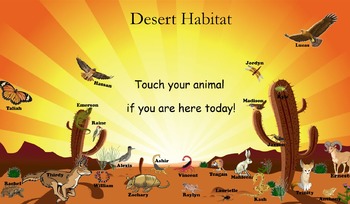 Preview of Desert Habitat Attendance for SMART Board