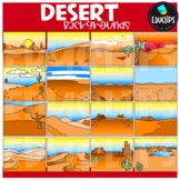 Desert Backgrounds Clip Art Set {Educlips Clipart}
