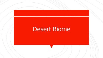 Preview of Desert Biome PPT Presentation